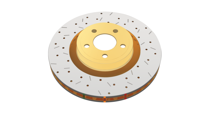 DBA 2010+ Ford Ranger 4000 XS Cross-Drilled & Slotted Series Front Rotor
