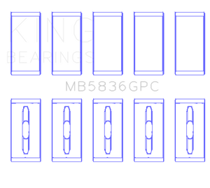 King Engine Bearings Ford 6.7 Power Stroke V8 Diesel Main Bearing Set