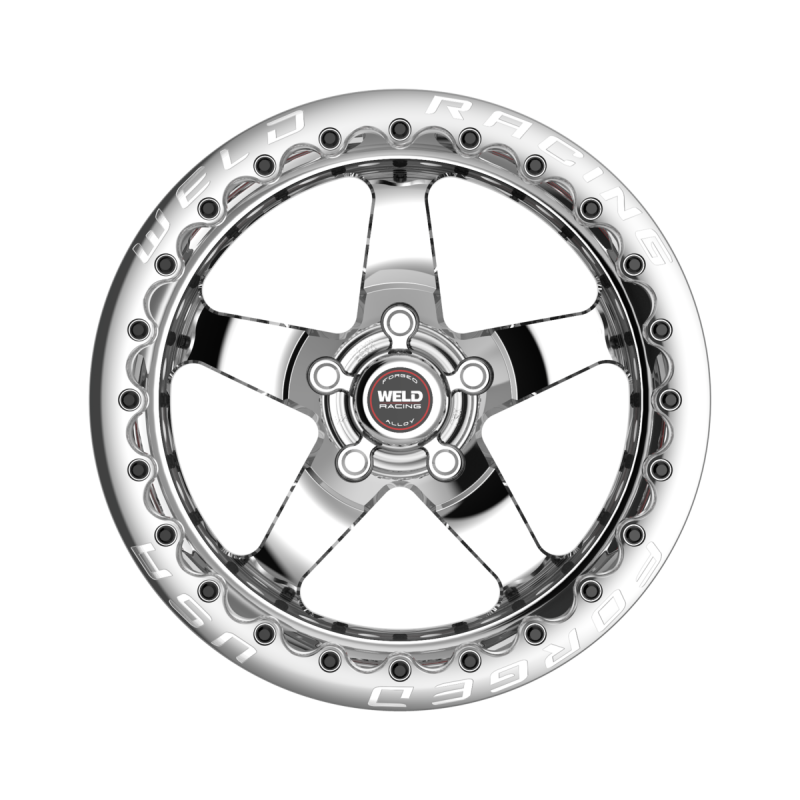 Weld S71 Beadlock 15x9/5x120.65/4.5 BS/3.18 HB-Polished Center-Polished Shell-Polished SBL MT Wheel