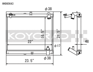 Koyo 89-92 Mazda RX-7 1.3L Late FC Chassis Turbo & Non Turbo Radiator