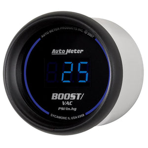 Autometer Cobalt Digital 52.4mm Black Vacuum/Boost Gauge
