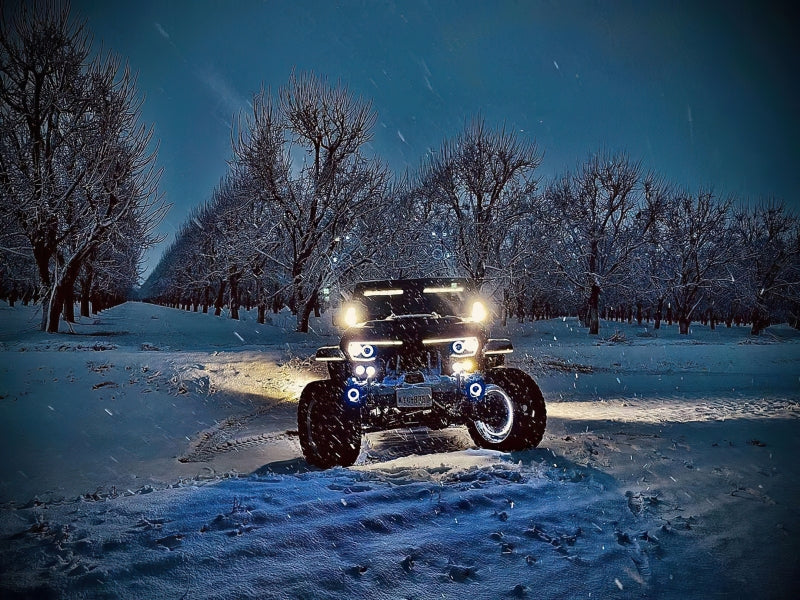 Oracle Vector Jeep Wrangler JK Grille Halo Kit - ColorSHIFT