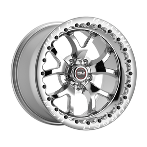 Weld S76 Beadlock 17x10/5x120/7.2 BS/3.18 HB - Polished Center - Polished Shell - Black SBL Wheel