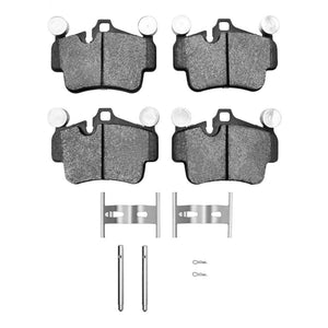 R1 03-16 Porsche Boxster Rear Semi Met Pads & Hardware Kit