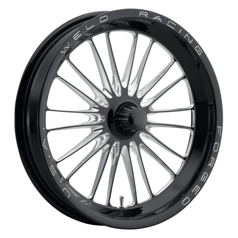 Weld RPM Frontrunner 17x2.15 / Anglia Spindle / 0 BS - Gloss Black Milled - Non-BL Wheel