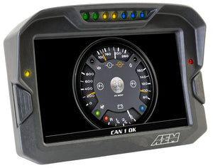 AEM CD-7 Non Logging GPS Enabled Race Dash Carbon Fiber Digital Display w/o VDM (CAN Input Only)