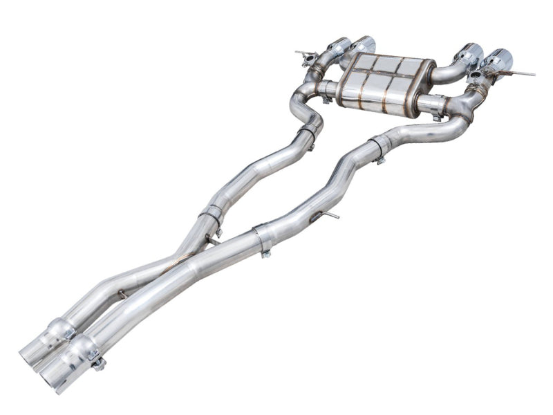 AWE Tuning SwitchPath Cat-Back Exhaust for BMW G8X M3/M4 - Chrome Silver Tips