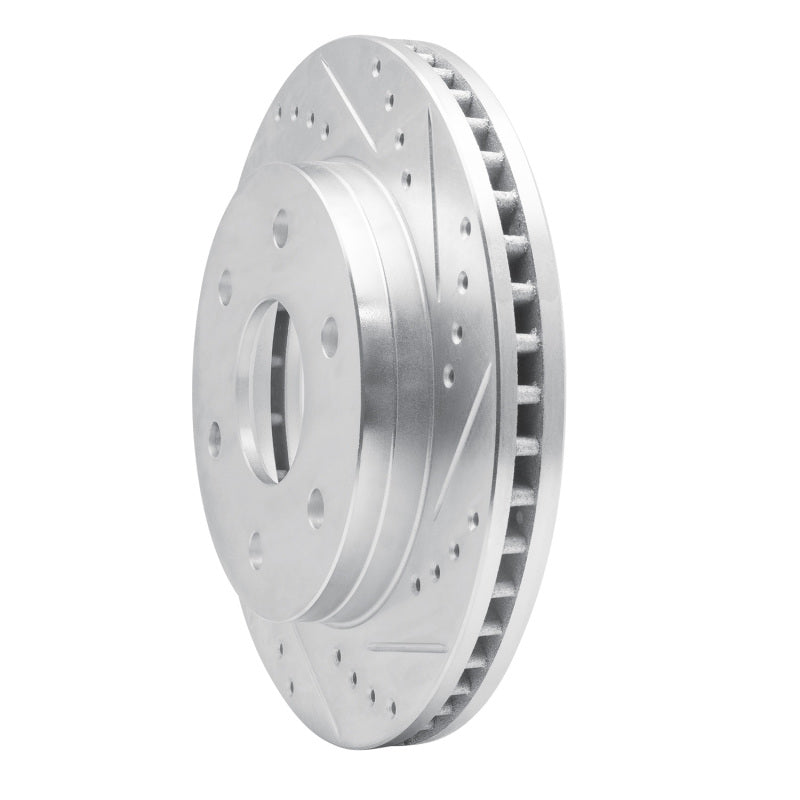 R1 86-95 Dodge Raider Front Right Drilled & Slotted Silver Brake Rotor