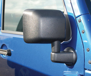 Bestop 07-18 Jeep Wrangler JK Door Mirror Set (Black Abs Composite Not Powered)