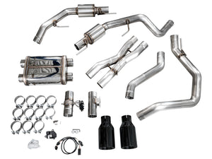 AWE Tuning Gen 3 Raptor R SwitchPath Exhaust - Diamond Black Tips