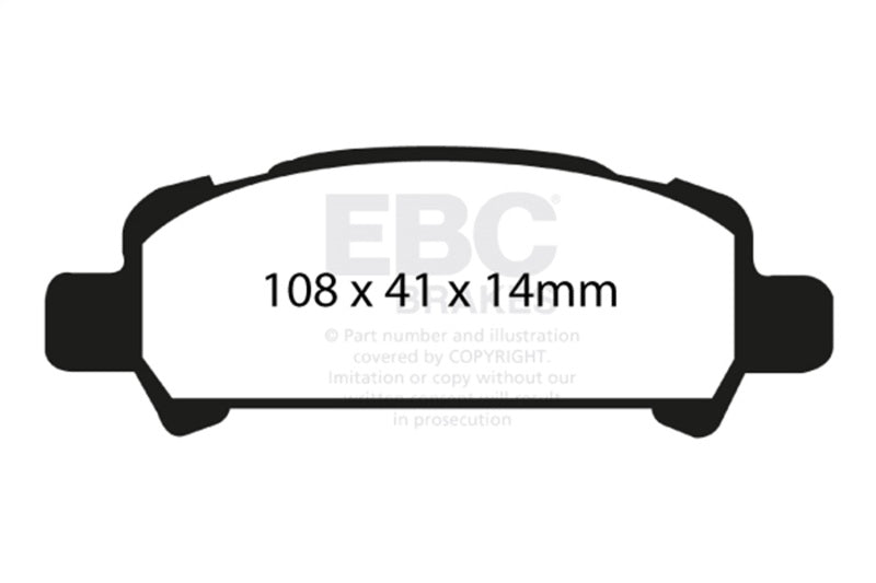 EBC Racing 98-02 Subaru Impreza RP-1 Race Rear Brake Pads