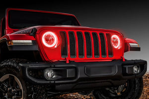 Oracle Jeep Wrangler JL/Gladiator JT LED Surface Mount Headlight Halo Kit - ColorSHIFT