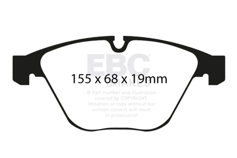 EBC Racing 11-12 BMW 1M Coupe (E82) 3.0TT SR-21 Sintered Race Front Brake Pads