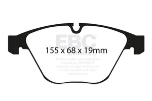 EBC Racing 08-10 BMW M3 4.0L (E90) RP-X Front Brake Pads