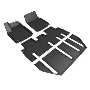 3D MAXpider 22-24 Tesla Model X 7-Seat Kagu Black R1 R2 R3