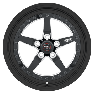 Weld Weldstar 17x10 / 5x4.5 / 8 BS / 3.18 HB - Black Center - Black Shell - Non-BL Wheel