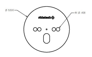 Ridetech Airspring Pattern Plate Centered