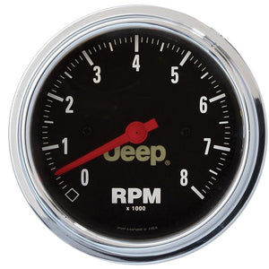 Autometer Jeep 52mm 100-250 Deg F Short Sweep Electronic Water Temperature Gauge