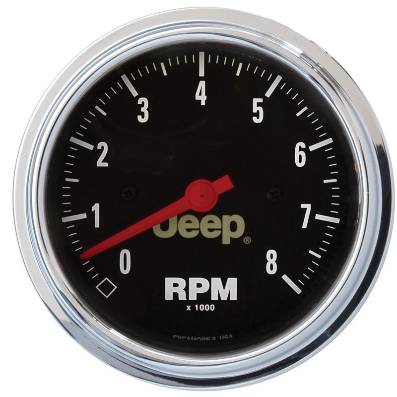 Autometer Jeep 52mm 100-250 Deg F Short Sweep Electronic Water Temperature Gauge