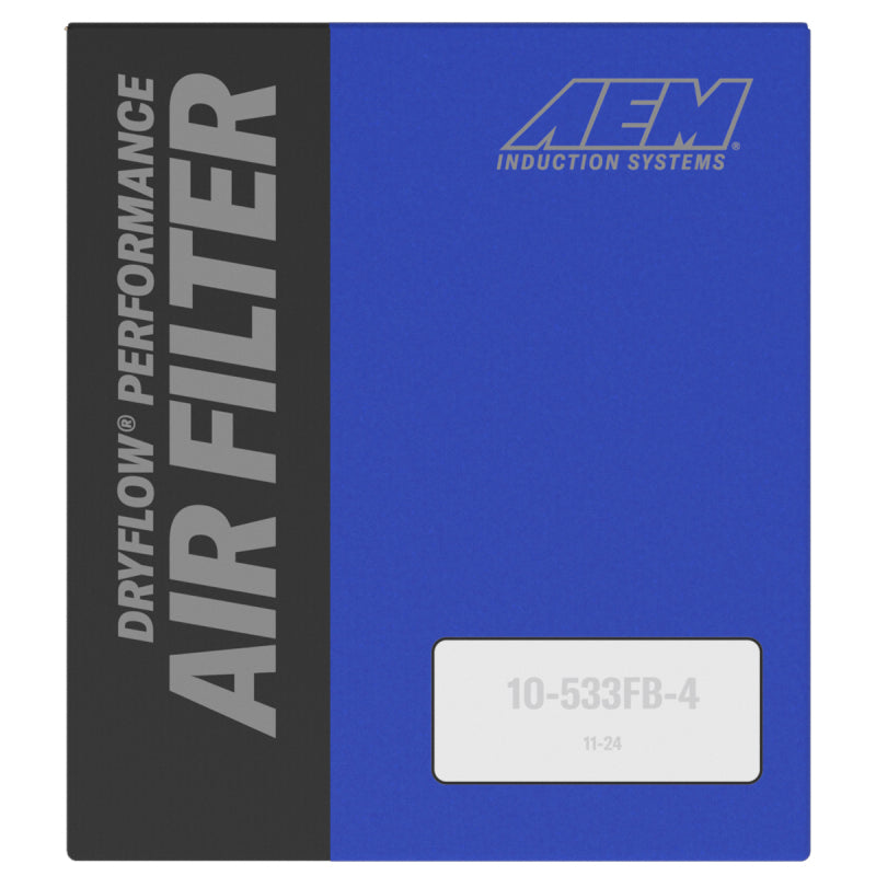 AEM Dryflow Conical Air Filter 5.5in Base OD / 4.75in Top OD / 5in Height
