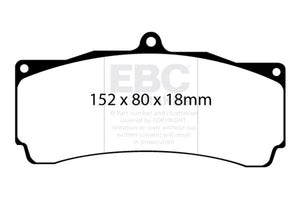 EBC Brakes Yellowstuff Performance Brake Pads