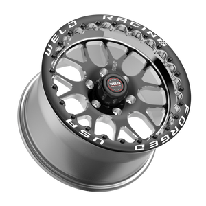 Weld S77 HD Beadlock 15x10/6x127/7.5 BS/3.54 HB-Black Center-Polished Shell-Black SBL MT Wheel
