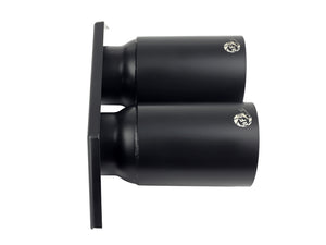 aFe Power Mach Force Xp 4in 304 SS Bolt-On Exhaust Tips Satin Black 14-19 Porsche 911 GT3 3.8L/4.0L