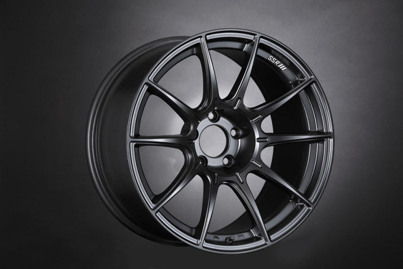SSR GTX01 18x7.5 5x100 48mm Offset Flat Black Wheel