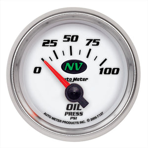 AutoMeter Gauge Oil Pressure 2-1/16in. 100PSI Electric NV