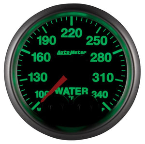 Autometer Elite 52mm 100-340 Deg F Water Temperature Peak and Warn Gauge w/ Electronic Control