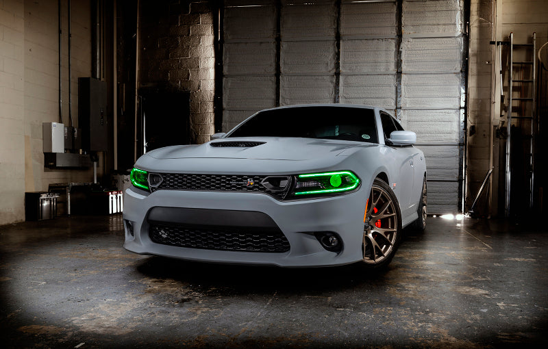 Oracle 15-21 Dodge Charger RGB+W Headlight DRL Upgrade Kit - ColorSHIFT+W