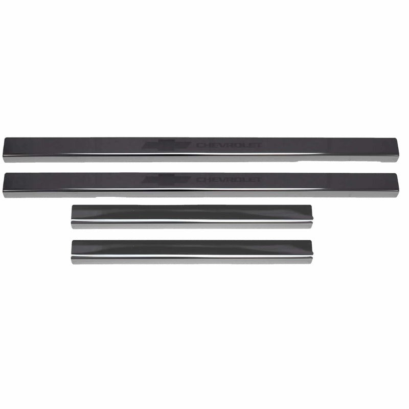 Putco 14-18 Chevy Silverado LD - Regular Cab (4pcs) Black Platinum Door Sills