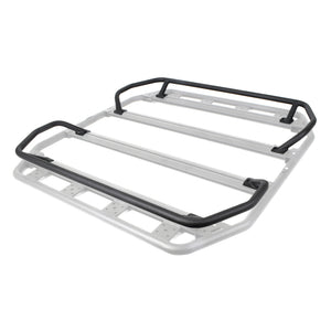 Go Rhino SRM300 Quad Overland Rail Kit (For 40x40in. Rack) - Tex. Blk (Rails ONLY - Req. Platform)
