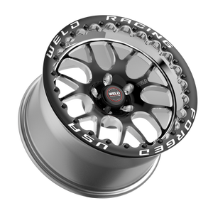 Weld S77 Beadlock 15x8/5x120.65/4.5 BS/3.18 HB - Black Center - Polished Shell - Black SBL MT Wheel