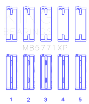King Engine Bearings Hyundai G4KF Main Bearing Set - Size +0.25mm