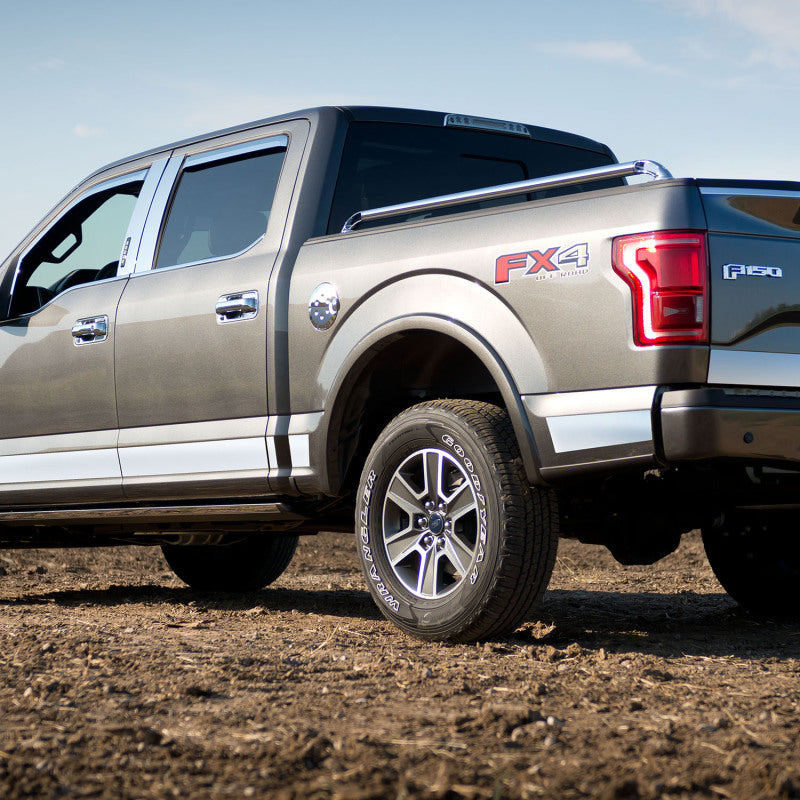Putco 15-20 Ford F-150 Super Crew 6.5ft Short Box (4.25in Tall - 12pcs) SS Rocker Panels