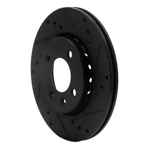 R1 09-17 Volkswagen SAVEIRO (Mexico) Front Right Drilled & Slotted Black Brake Rotor
