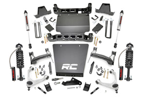 Rough Country 7 Inch Stamped Steel LCA Lift Kit Forged UCA | Bracket | Chevy/GMC 1500 (16-18)