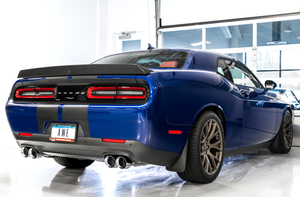 AWE Tuning 2017+ Challenger 5.7L Touring Edition Exhaust - Non-Resonated - Chrome Silver Quad Tips