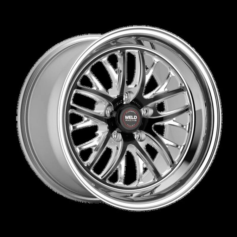 Weld S82 18x10 / 5x115 BP / 6.6in BS Black Wheel (High Pad) - Non-Beadlock