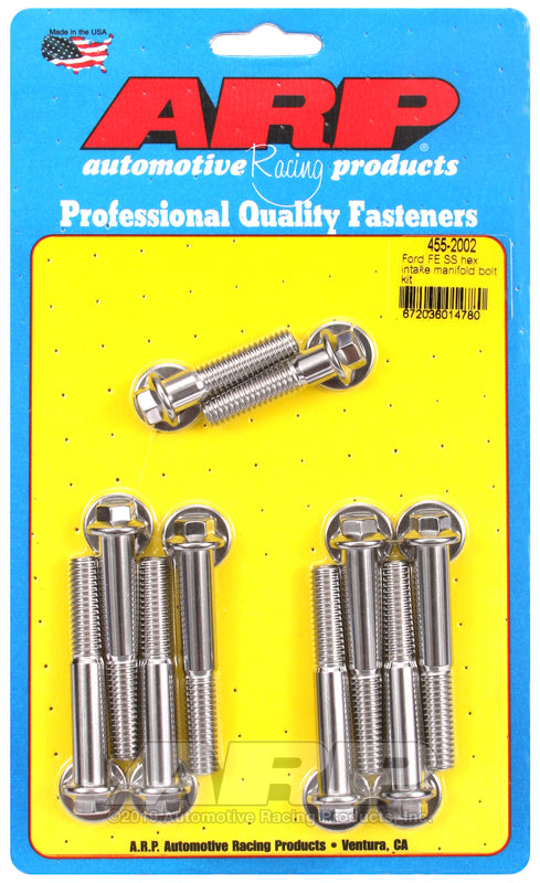 ARP Ford FE SS Hex Intake Manifold Bolt Kit