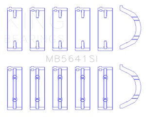 King Engine Bearings Hyundai G4HC/G 1.0/1.1L SOHC 12V Main Bearing Set
