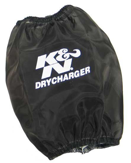 K&N Black Drycharger Round Tapered Air Filter Wrap 5.5in Base ID x 4.5in Top ID x 6.5in H
