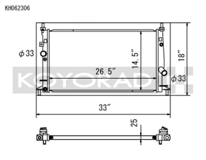 Koyo 10-14 Mazda Mazda3/Mazdaspeed3 2.3L/2.5L I4 Radiator