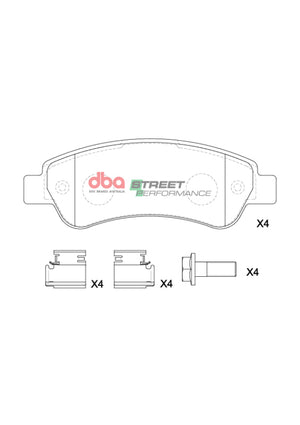 DBA 14-23 Ram ProMaster 1500 SP Performance Rear Brake Pads