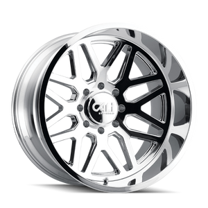 Cali Off-Road 9115 Invader 20x10 / 8x165.1 BP / -25mm Offset / 125.2mm Hub Chrome Wheel