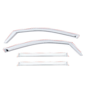 Putco 17-20 Ford SuperDuty - SuperCab (Set of 4) Element Chrome Window Visors