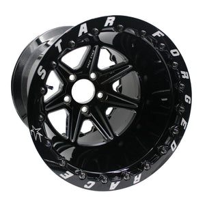 Race Star 72 ValStar 15x12 / 5x4.75BC / 6.5BS / 3.072in CB / Black w/Machined Accents Wheel