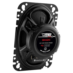 DS18 4x6in 45 Watts RMS 4 ohm 2-Way Coaxial System Universal Fit
