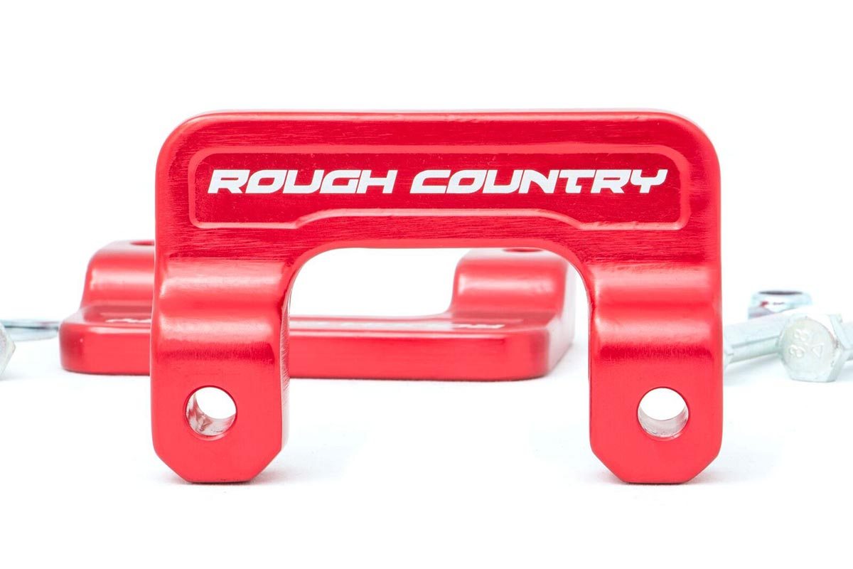 Rough Country 2 Inch Leveling Kit Aluminum | Red | Chevy/GMC 1500 Truck (07-18) SUV (07-20)
